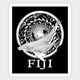 Humpack Whales Shield of Fiji Sticker